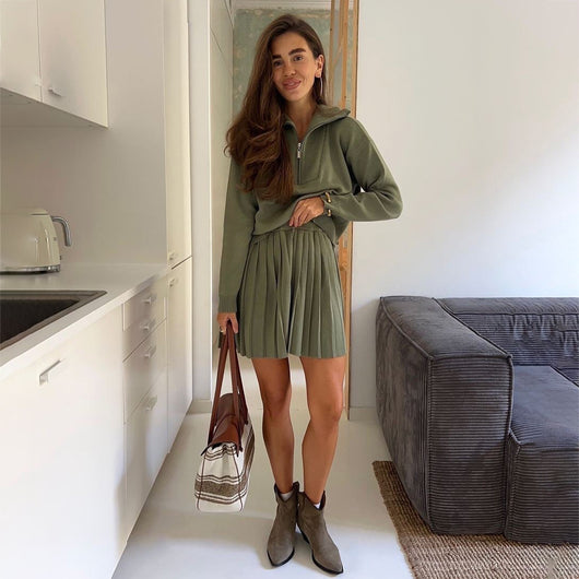 Falda Plisada Personalizada para Mujer - Conjunto de Moda - Image 11