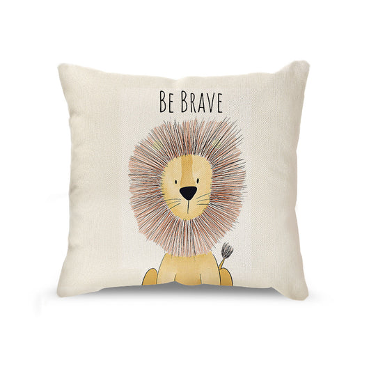 Funda de Almohada Decorativa Leoncito Adorable - Estilo Nórdico en Lino - Image 20