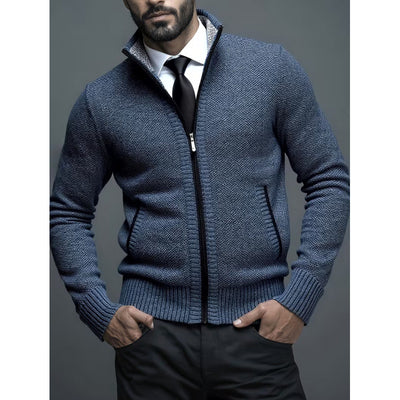 Suéter Cardigan con Cuello Alzado para Hombre - Image 8