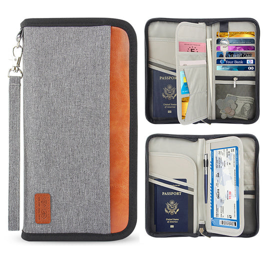 Cartera de Viaje Antirrobo con RFID - Organizador de Documentos de Gran Capacidad - Image 5