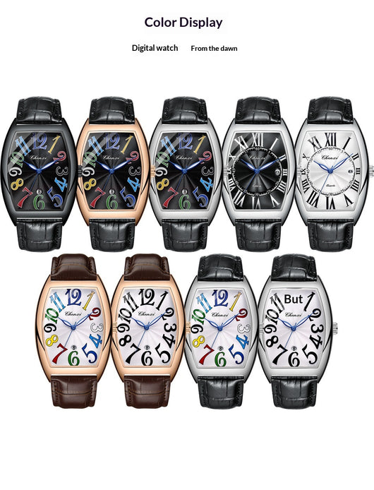 Reloj Digital con Calendario y Correa de Cuero para Hombre - Image 9