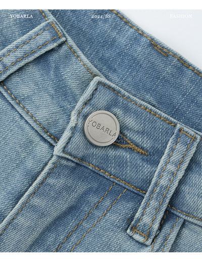 Jeans Skinny Talle Alto Stretch Talla Grande en Tonos Claros - Image 14