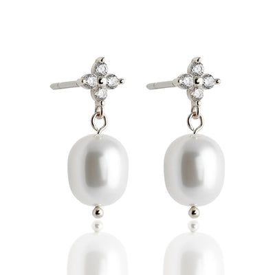 Aretes de Plata Esterlina 925 con Circonitas Trébol de Cuatro Hojas para Mujer - Image 6