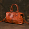 Bolso de Cuero Genuino con Correa Ajustable y Gran Capacidad