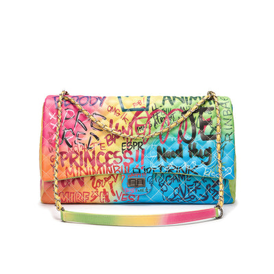 Bolso Mensajero para Mujer con Cadena Rombo - Image 9