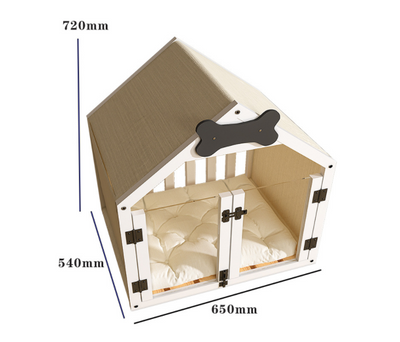 Casa de Madera Maciza para Perros - Desmontable y Lavable - Image 13