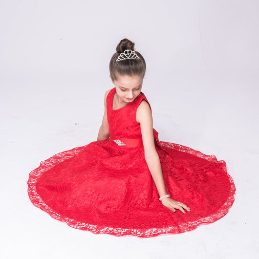 Vestido de Encaje Elegante para Niñas - Estilo Europeo y Americano - Image 22