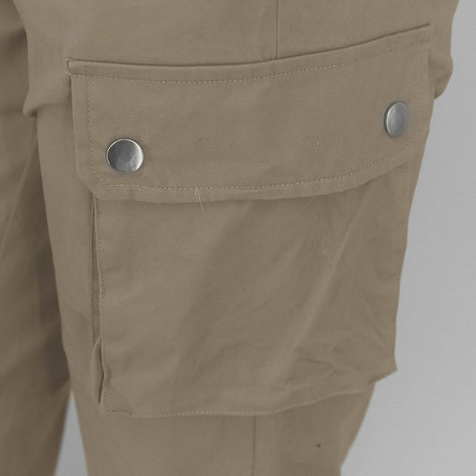 Pantalón Cargo Ajustado de Talle Alto con Puños Ceñidos - Image 2