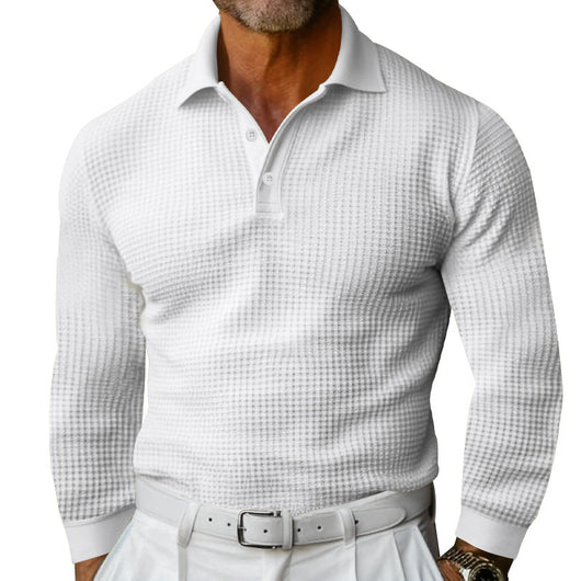 Camisa Slim-fit de Manga Larga con Solapa para Hombre - Image 31