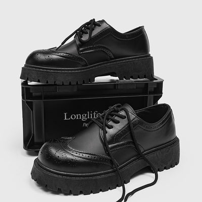 Zapatos de Cuero Casual con Tallado Brogue para Hombre - Image 6