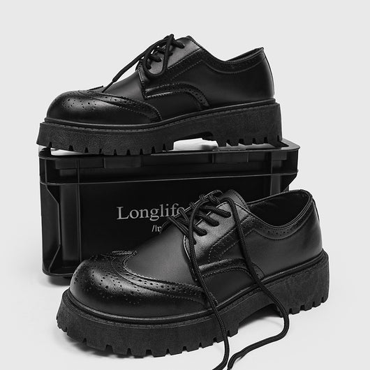 Zapatos de Cuero Casual con Tallado Brogue para Hombre - Image 6