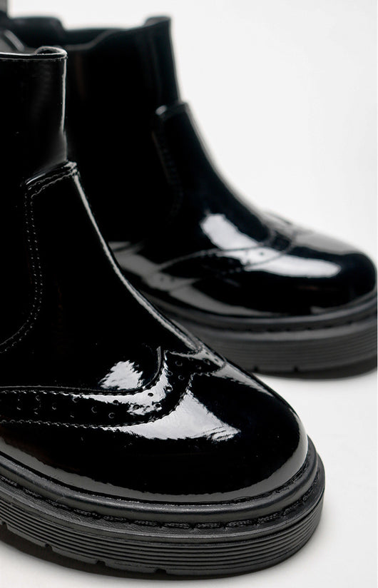 Botas Cortas Negras para Niñas con Cierre Lateral - Image 5