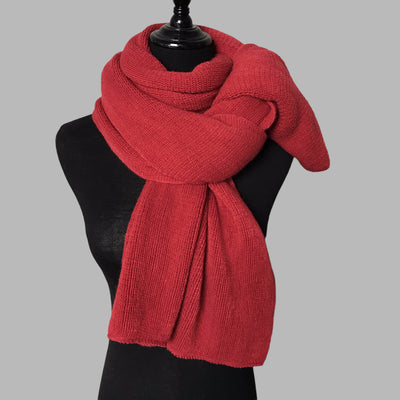 Bufanda de Cachemira para Mujer - Abrigo Cálido Invierno Color Sólido - Image 5