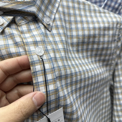 Camisa Casual de Cuadros en Algodón Puro para Primavera y Otoño - Image 4