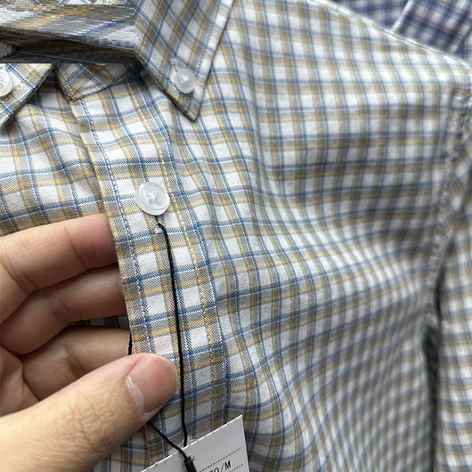Camisa Casual de Cuadros en Algodón Puro para Primavera y Otoño - Image 4