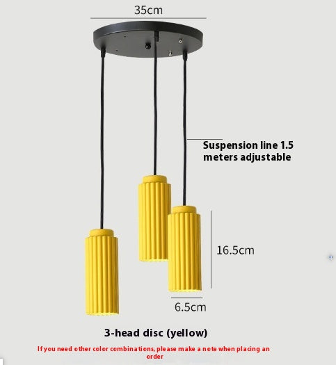 Lámpara Colgante Minimalista Tubo Ciruela - Diseño Moderno para Comedor y Sala - Image 23
