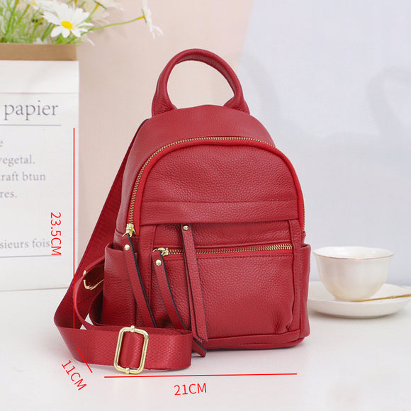 Mochila de Cuero Viajero de Gran Capacidad - Versátil y Elegante