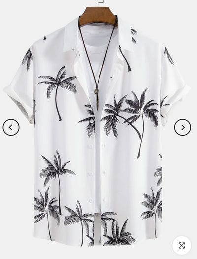 Camisa Estampada Artística para Hombre - Manga Corta - Image 12
