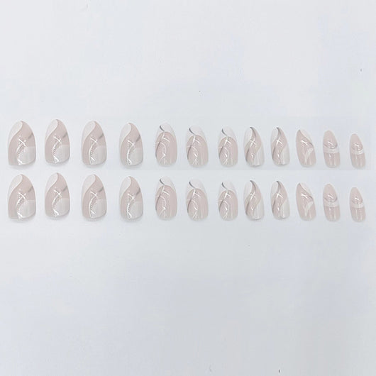Esmalte de Uñas Profesional con Detalles Dorados y Lunares Plateados - Image 6