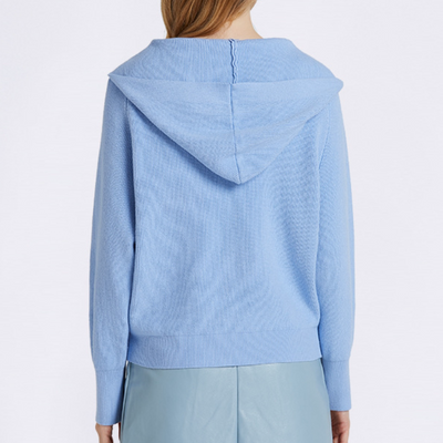 Cardigan Deportivo Mujer Holgado Tejido Casual con Capucha - Image 19
