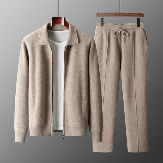 Cardigan Saco Tejido Oversize con Solapas Gruesas para Hombre