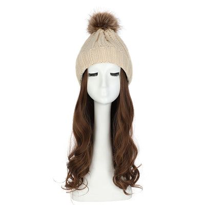 Gorro de Lana con Peluca Desmontable para Mujer - Image 27