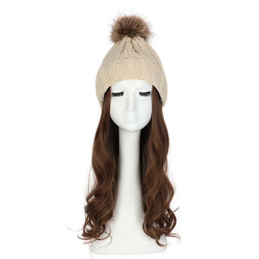 Gorro de Lana con Peluca Desmontable para Mujer - Image 27