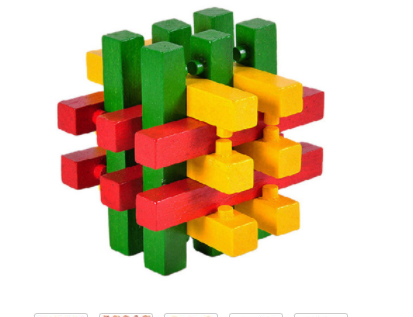Puzzle de Bloqueo Kongming - Juguete Educativo de Bambú - Image 31