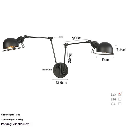 Lámpara LED de Pared Articulada para Estudio y Dormitorio - Image 16