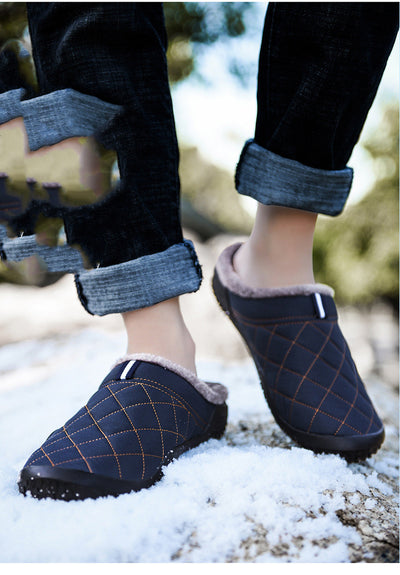 Pantuflas Térmicas de Algodón para Hombre con Suela Gruesa - Image 24