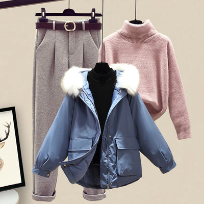 Conjunto de Sudadera Acolchada de Algodón para Mujer - Image 22