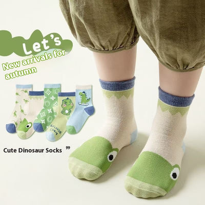 Calcetines Tubo Infantiles Transpirables Primavera Verano - Image 19