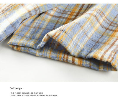 Camisa Casual de Cuadros para Hombre - Manga Corta - Image 23