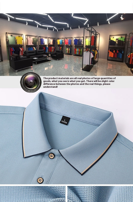 Camiseta Tipo Polo Ice Silk Unisex - Comodidad Fresca Todo el Día - Image 22