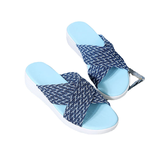 Sandalias y Pantuflas Plataforma Mujer con Punta Redonda - Image 2
