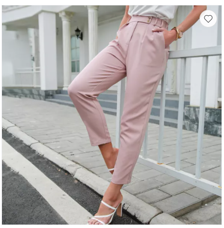Pantalones Capri Cintura Alta Ajustados - Estilo Moderno