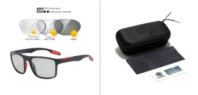 Gafas de Sol Cuadradas Polarizadas con Filtro Fotocromático y Almohadillas de Silicona - Image 17
