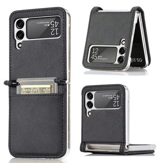 Funda Protectora de Cuero con Cartera para Teléfono Plegable Abatible - Image 10