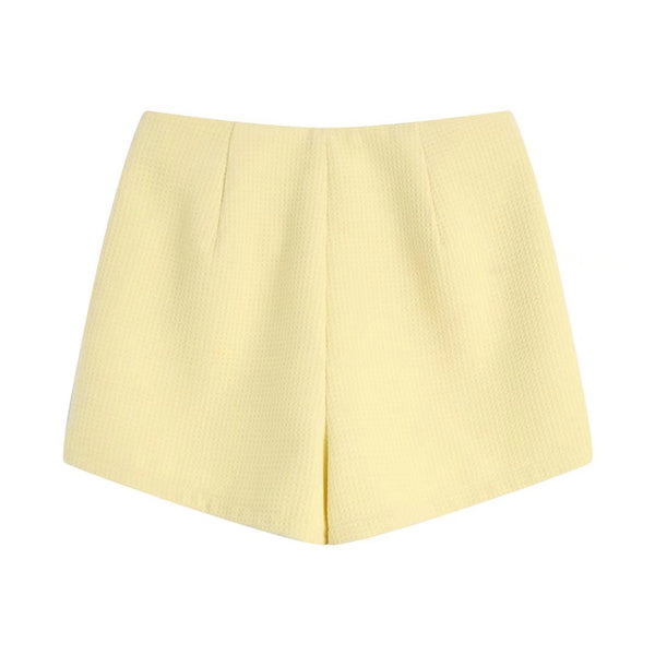Shorts Texturizados de Moda Europea y Americana para Mujer