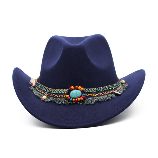 Sombreros Vaquero de Fieltro Enrollado Unisex - Image 16