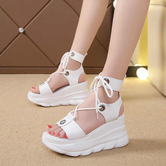 Sandalias Tipo Pez con Plataforma Elevadora - Cuña Cómoda Multiuso - Image 7