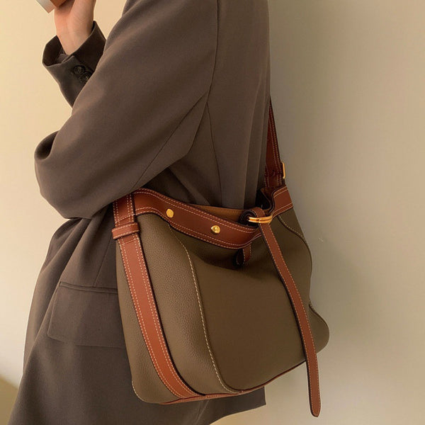 Bolso Bandolera Portátil de Gran Capacidad para Otoño e Invierno