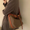 Bolso Bandolera Portátil de Gran Capacidad para Otoño e Invierno