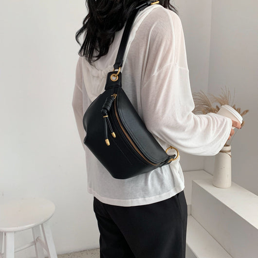 Bolso Bandolera de Pecho Texturizado - Estilo Influencer Multiusos para Mujer - Image 5
