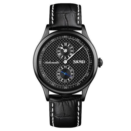 Reloj Empresarial Esqueleto Blanco con Segundero Independiente