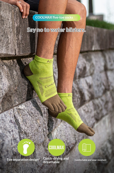 Calcetines Profesionales de Caña Media con Dedos Separados para Maratones - Image 12