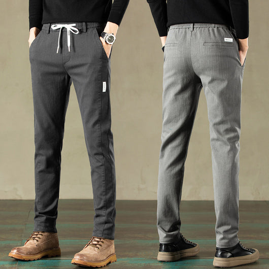 Pantalones Deportivos Rectos Elásticos para Hombre - Image 3