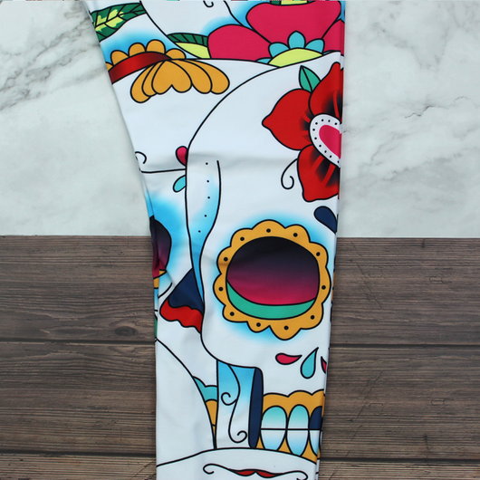 Leggings Deportivos Calavera para Yoga y Fitness Mujer - Image 4