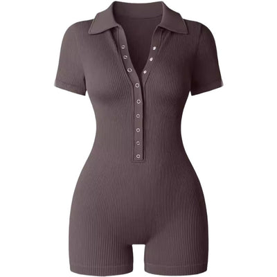 Jumpsuit Deportivo Yoga Mujer con Cuello V y Cintura Ajustable - Image 5