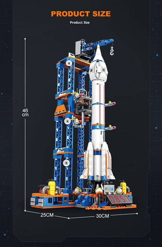 Juego de Construcción Cohete Espacial - Bloques Armables Puzzle Educativo - Image 12